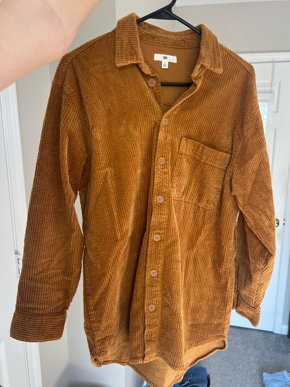 BP Corduroy Shirt Jacket in Camel